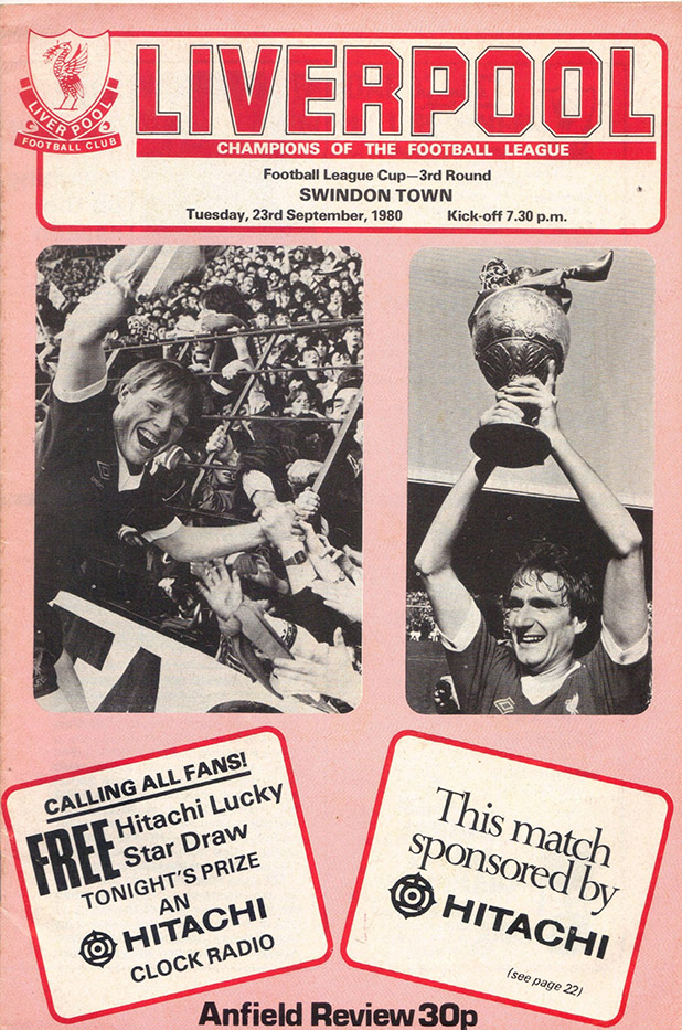 <b>Tuesday, September 23, 1980</b><br />vs. Liverpool (Away)